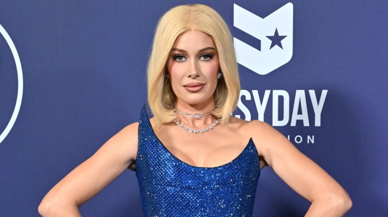 Heidi Montag posing on the red carpet