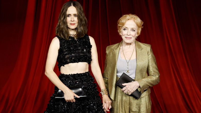 Sarah Paulson and Holland Taylor attend the Academy Museum of Motion Pictures 4th Annual Gala in Partnership with Rolex at Academy Museum of Motion Pictures on October 19, 2024 in Los Angeles