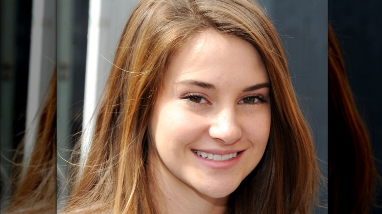 Shailene Woodley smiling with a bare face at a Power of Youth event in 2010.