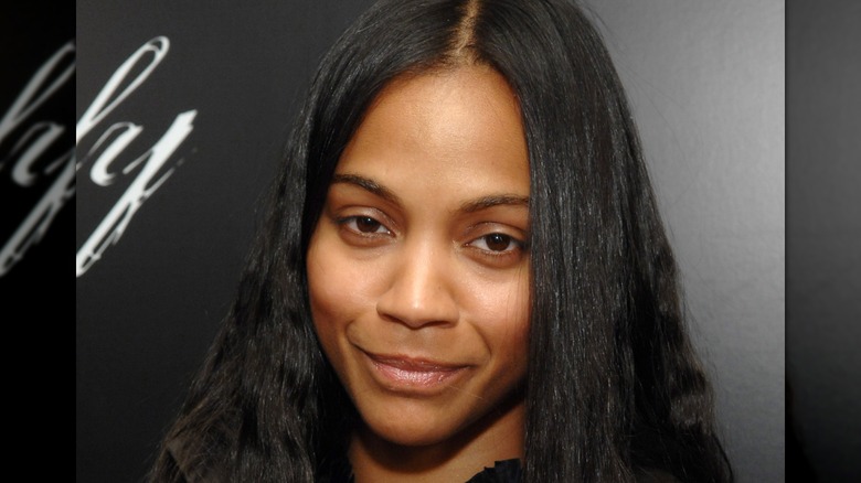 Zoe Saldaña sans makeup while posing on the red carpet at the Oakley's Women's Eyewear Launch Party in 2007