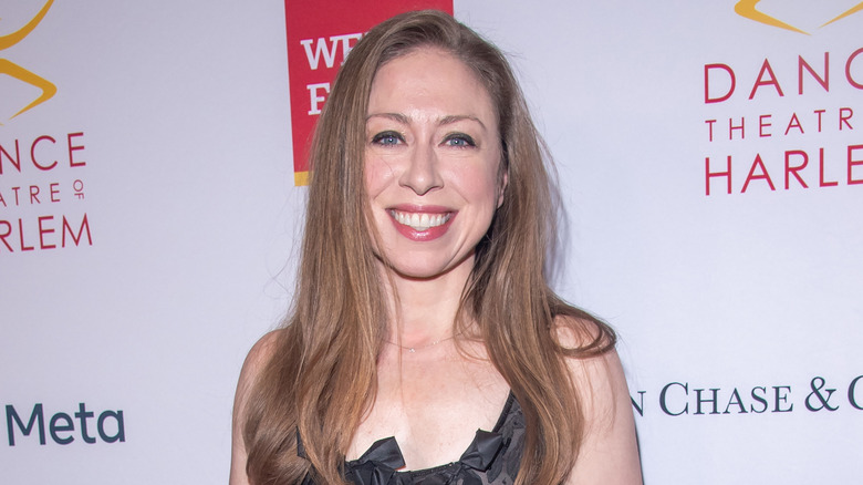 Close up of Chelsea Clinton smiling