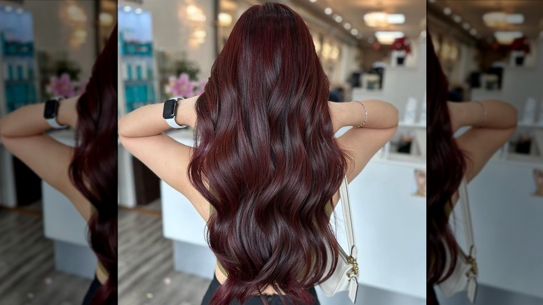 Cherry mocha hair