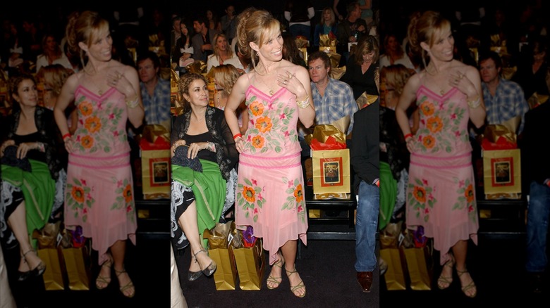 Cheryl Hines during Fashion Week in 2005