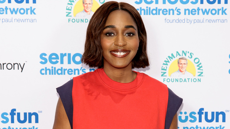Ayo Edebiri with a short brown bob