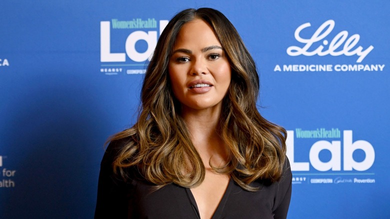 Chrissy Teigen on the red carpet