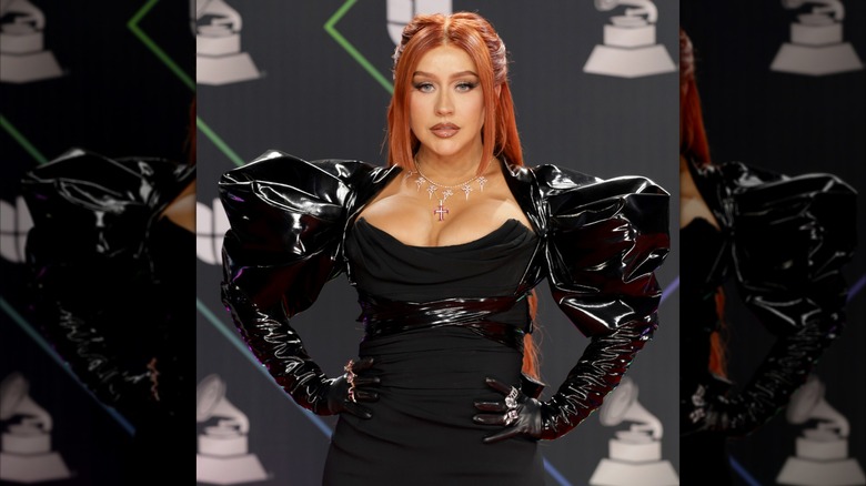 Christina Aguilera posing