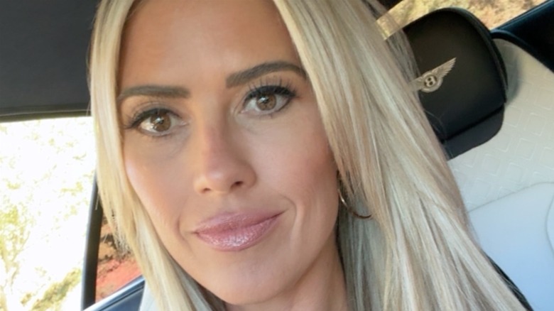 Christina Haack wearing dark eyeliner in a selfie