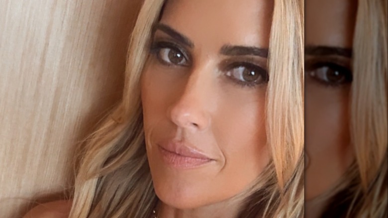 Christina Haack with unblended eyeshadow