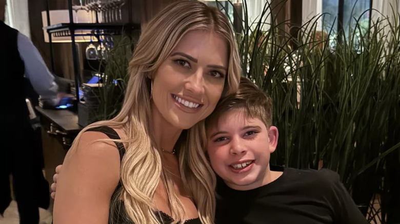 Christina Haack with her son in 2024