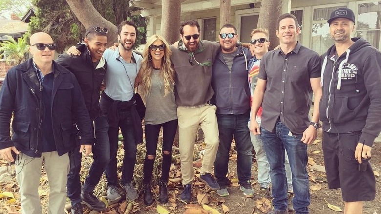 Christina Haack with the crew of Flip or Flop