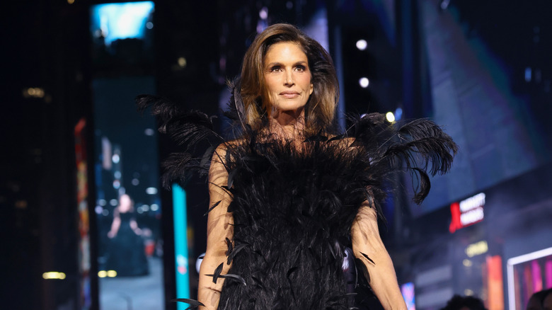 Cindy Crawford on the Gucci runway in May 2026