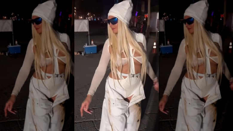 Heidi Klum wearing a white outfit at Coachella 2026