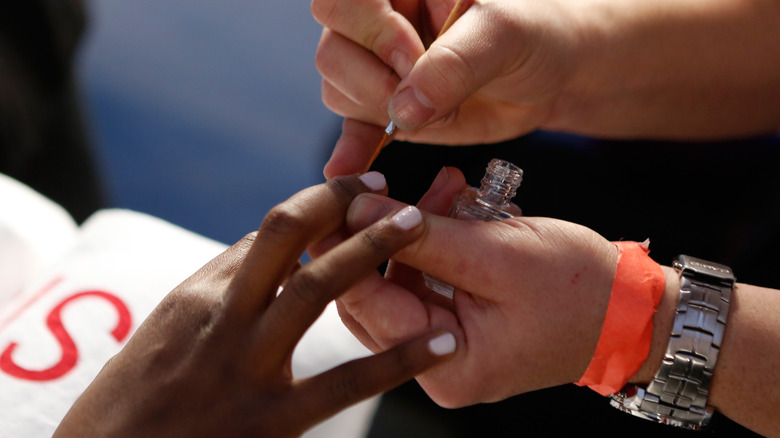 Creating coconut nails