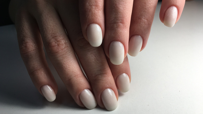 Coconut milk manicure