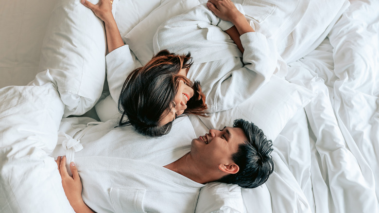 couple on bed