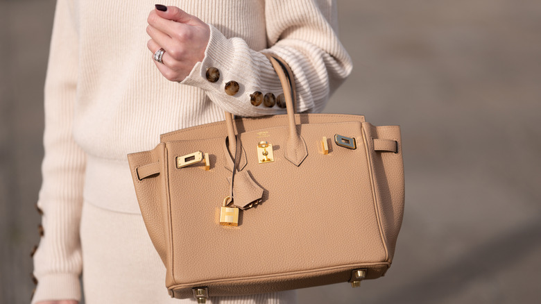 Light brown Birkin Bag