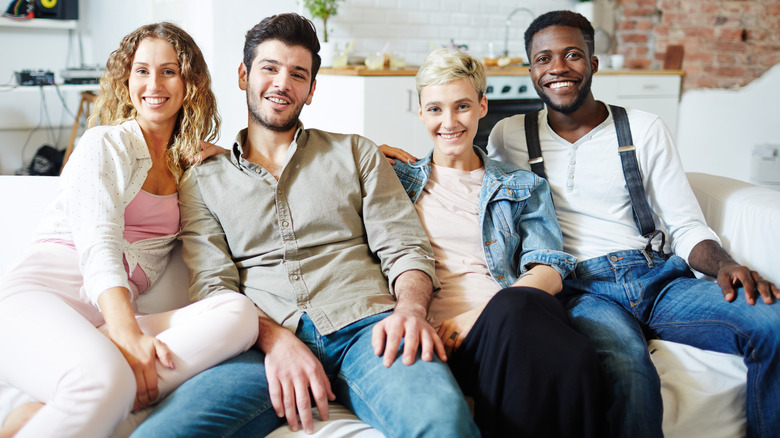 Group of people on couch