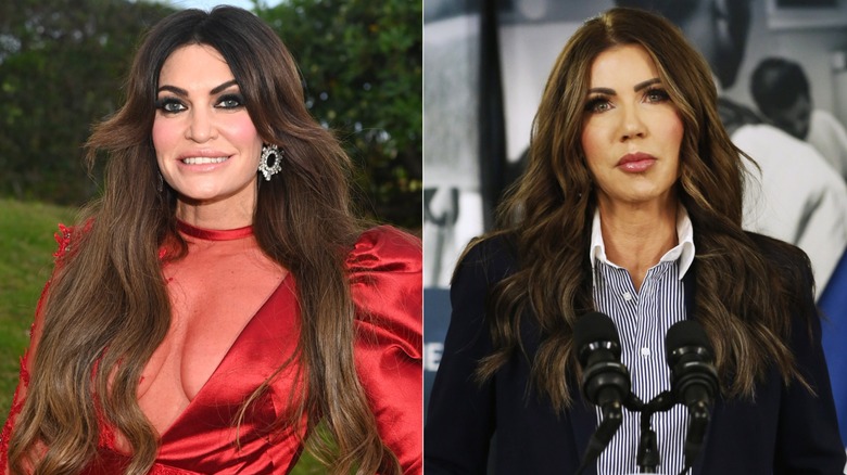 Kimberly Guilfoyle and Kristi Noem, side by side photos
