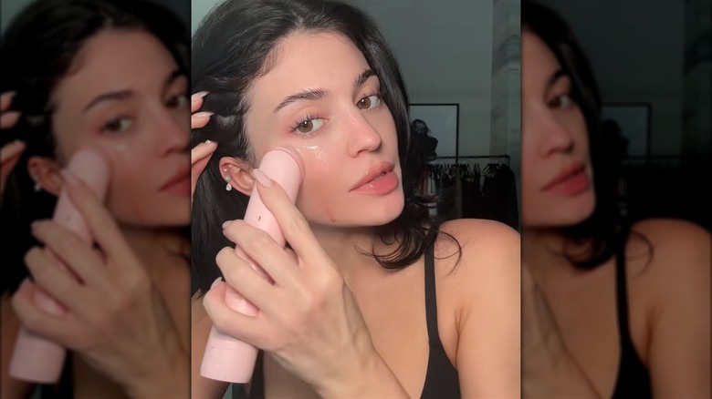 Kylie Jenner sharing her glass skin routine