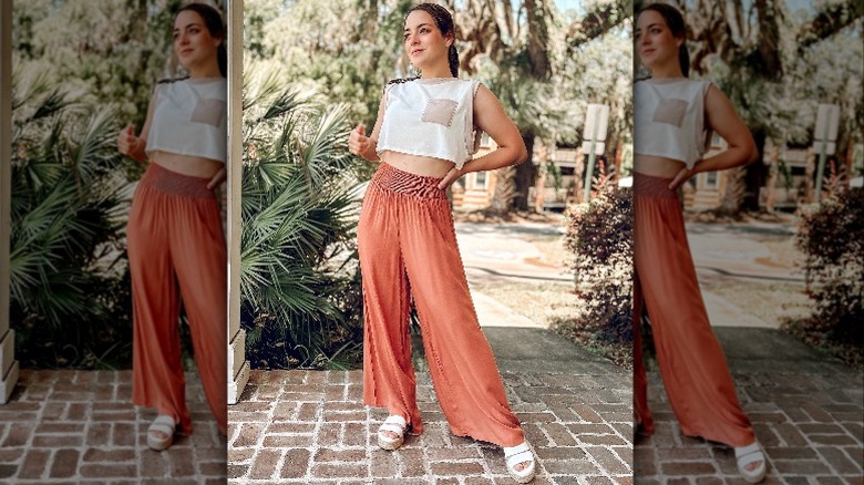 Crop Tops Oversized Pants Are A Summer Outfit Dream For Those Who Love Playing With Proportion