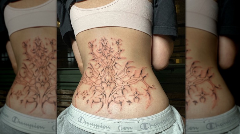 Cybersigilism back tattoo