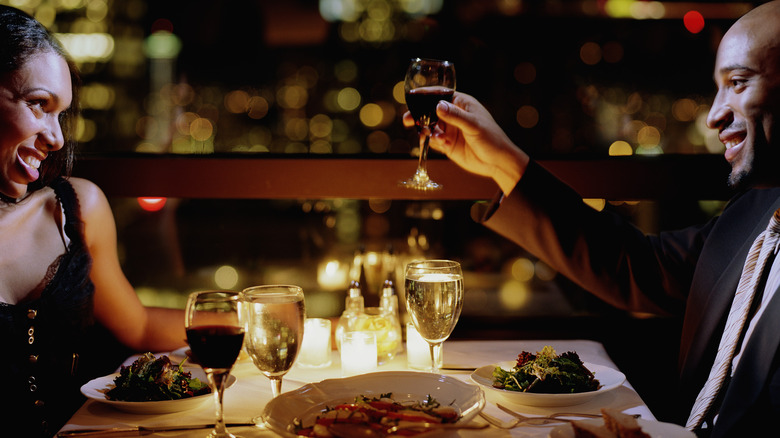 Two people on a date 