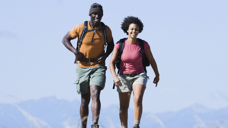 Couple on hike