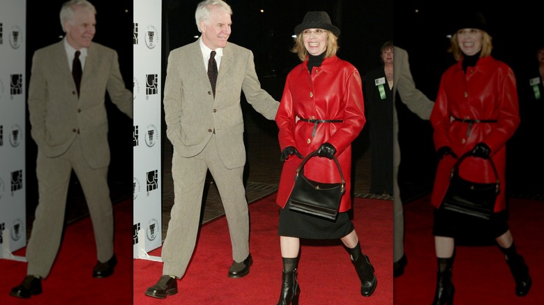 Steve Martin and Diane Keaton walking together