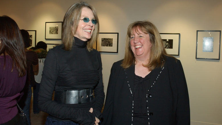 Diane Keaton and Linda Dishman of the L.A. Conservancy