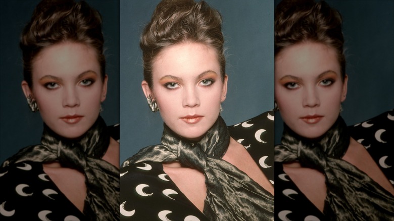 Diane Lane posing during a photoshoot in 1989