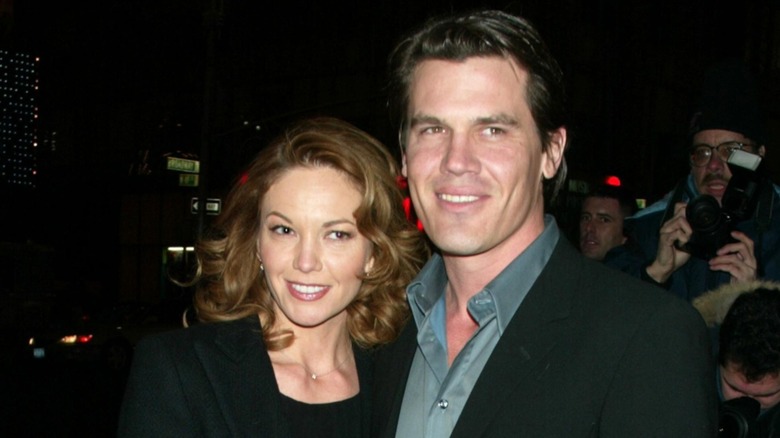 Diane Lane and Josh Brolin in the red carpet in 2003