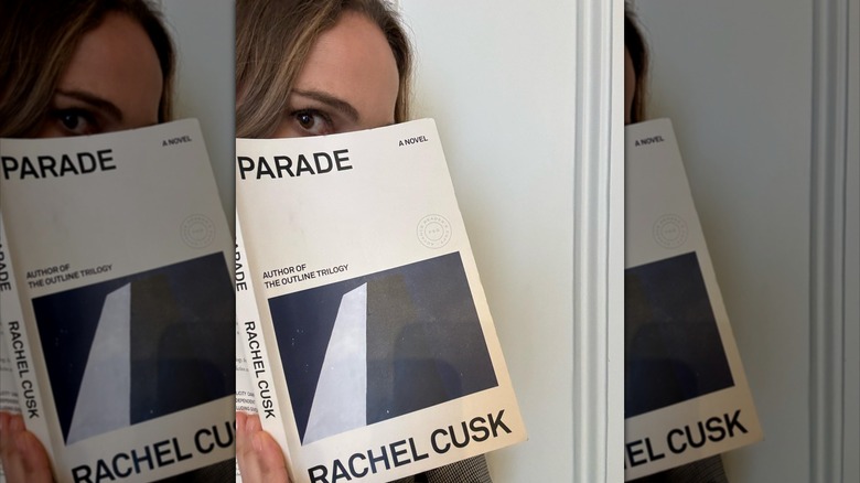 Natalie Portman with Rachel Cusk book on Instagram
