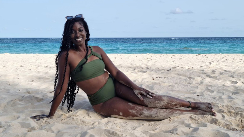 woman in bathing suit