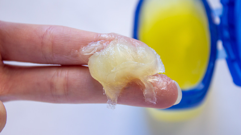 Woman using Vaseline 