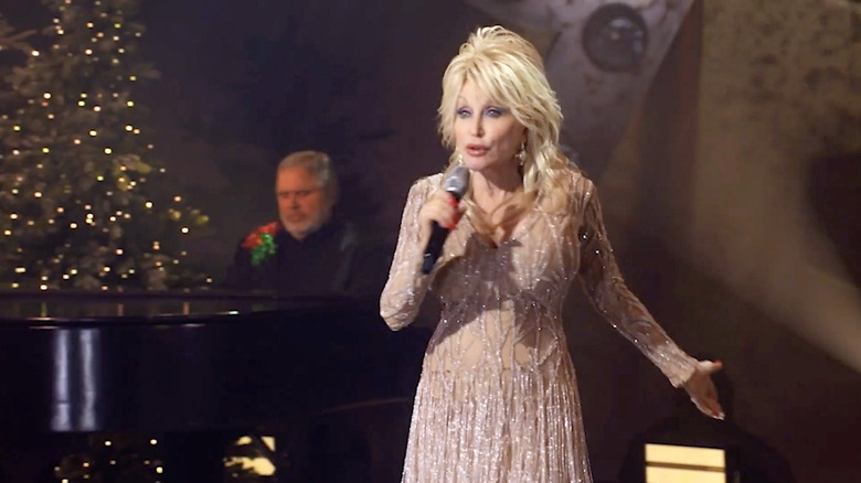 Dolly Parton performs during the Billboard Women In Music 2020 event