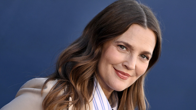 Close-up of Drew Barrymore smiling at CBS Fest in 2025