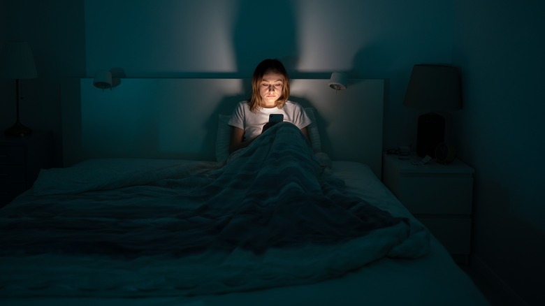 Sleepless woman