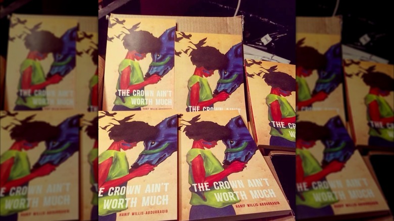 A box of copies of "The Crown Ain't Worth Much"