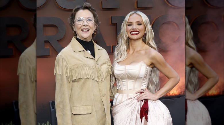 Natalie Alyn Lind stood next to Annette Being