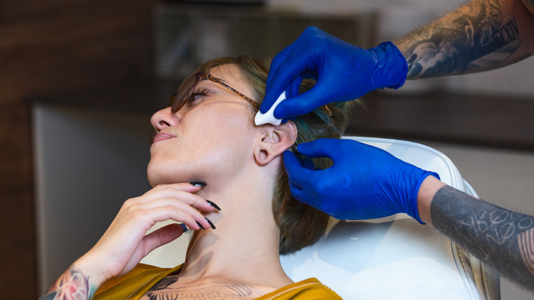 Getting ear pierced