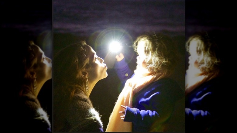 Elizabeth Berkley with her son Sky Cole Lauren