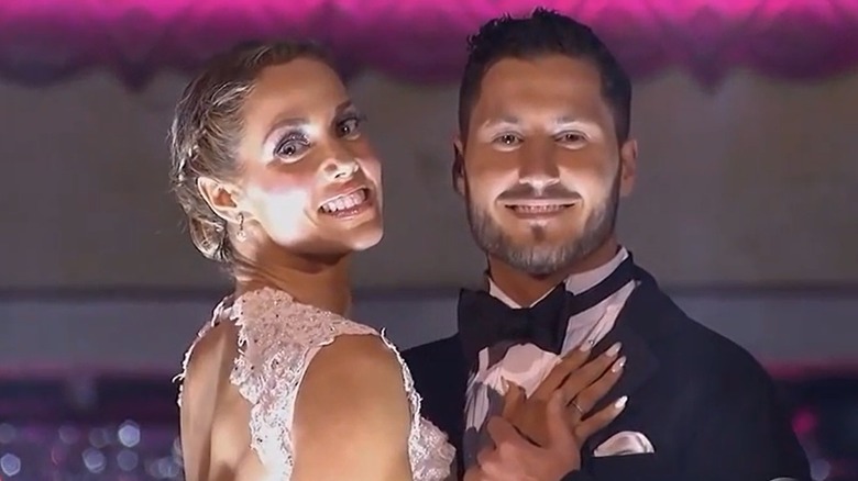 Elizabeth Berkley and Valentin Chmerkovskiy on Dancing with the Stars