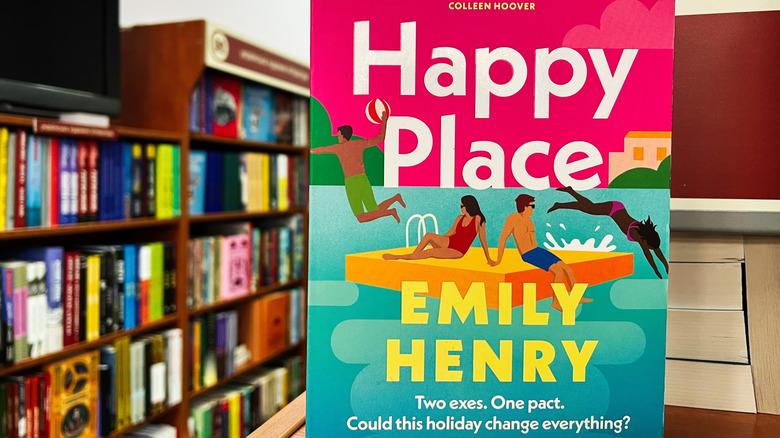 Happy Place displayed in a bookstore