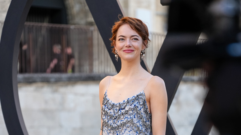 Emma Stone attends the Louis Vuitton Cruise 2026 show