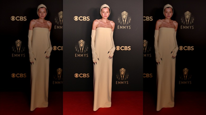 Emma Corrin attends the Netflix celebration of the 73rd Emmy Awards at 180 The Strand on September 19, 2021 in London