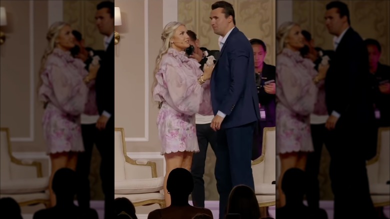 Erika Kirk and Charlie Kirk in a video on Instagram