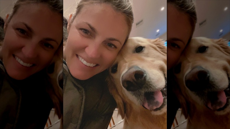Erin Andrews with her dog