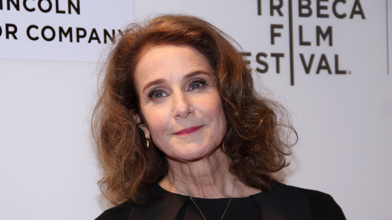 Debra Winger smiles on the red carpet in 2017