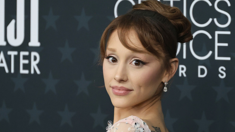 Ariana Grande posing on the red carpet