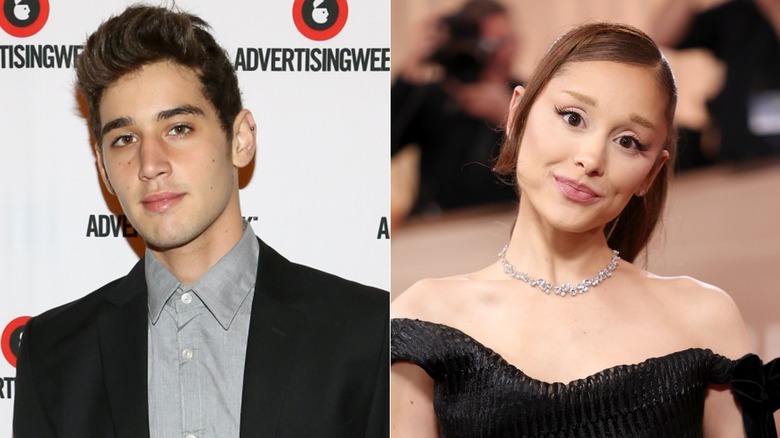 Jai Brooks and Ariana Grande, side by side photos